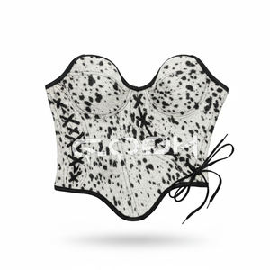 Top Corset de Moda en Cuero Vacuno con Pelo - Product Image 3