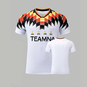 Mens Retro Soccer Jersey Custom Design Football Shirt Quick Dry Training Wear - Product Image 1