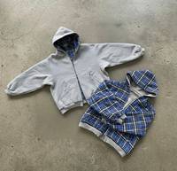 Collection Automne – Nouvelle Veste Réversible 2-en-1 en Flanelle Style Streetwear avec Fermeture Éclair, Anti-Plis, 100% Coton, Grammage Lourd, Personnalisable OEM