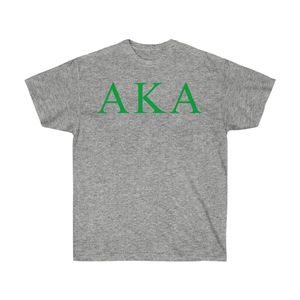 Camiseta de manga corta para mujer Heather Grey con estampado de letras verdes, camiseta informal de algodón con cuello redondo, camiseta de moda de verano, suave y cómoda - Product Image 1