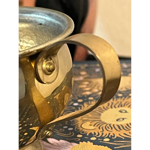 Tasses en laiton très demandées, artisanales traditionnelles, vaisselle en laiton massif au design élégant pour tasses à thé et soucoupes, au prix le plus bas - Product Image 2