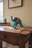 Éléphant à bascule en fer, artisanat métallique, décoration d'intérieur, design traditionnel, respectueux de l'environnement, haute qualité, best-seller