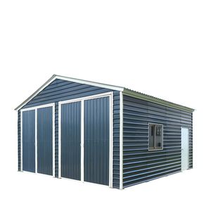 Abri de jardin métallique TMG MS2020 20FT x 20FT, hauteur 9FT, portes doubles avant, pignon 13FT, 400 pieds carrés, pour 2 voitures et abri de voiture - Product Image 1