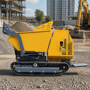 Tracked Mini Dumper Hydraulic Self Loading Crawler Carrier with Tipping Bucket for Construction - Product Image 2