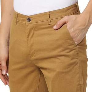 กางเกงชิโนสีเหลืองมัสตาร์ดผู้ชายทรงสลิมฟิตกางเกงลำลองสีสันสดใสผ้าฝ้ายยืดสูงกางเกงชายแฟชั่นสตรีทแวร์ - Product Image 4