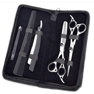 Professional Luxury <b>Barber</b> Scissors Kit High Quality Durable Stainless Steel Hair Cutting Tools <b>Set</b> for Salon Use - Product Image 4