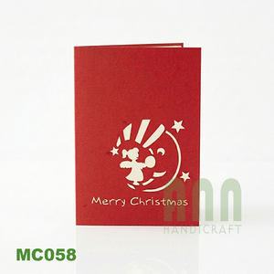 Tarjeta de felicitación de Luna 3D con corte láser personalizado, nueva tendencia, estilo Ángel, perfecto, papel de Navidad personalizado, artesanía, regalo de cumpleaños de Vietnam - Product Image 1