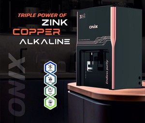 เครื่องกรองน้ำ ONIX BLACK WATER ระบบ RO ซิงค์ คอปเปอร์ อัลคาไลน์ TDS ความจุ 10 ลิตร พร้อมไฟ LED แสดงสถานะ วัสดุเกรดอาหาร สำหรับใช้ในบ้าน - Product Image 3