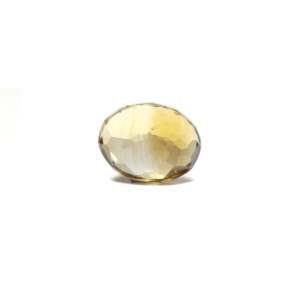 Natural Cat's Eye Citrine Loose Gemstone-4.95 Carat Certified Yellow Stone 4mm Size - Product Image 2