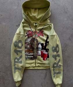 Veste coupe-vent à capuche, manteau, pull, sweats à capuche imprimés - Product Image 1