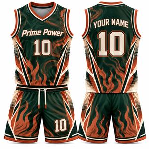 Maillots de basket personnalisés avec design de panneaux latéraux, couleurs contrastées et shorts assortis pour les commandes d'équipes en gros - Product Image 1