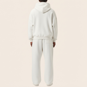 Conjunto de 2 piezas de chándal vintage con capucha y lavado ácido, personalizado, de moda, con cordón ajustable y logo personalizado para hombre - ¡Venta caliente! - Product Image 5