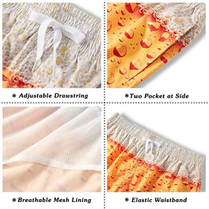 Shorts de Baño Personalizados OEM Ecológicos de Secado Rápido, Casuales, con Cordón, 100% Algodón, Sólidos, Suaves, Cómodos y Transpirables para la Playa - Product Image 4