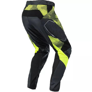 Traje de Motociclismo para Hombre, Conjunto de Jersey y Pantalones de Manga Larga, Estampado por Sublimación en Negro y Verde Lima, Secado Rápido, para Todas las Estaciones - Product Image 2
