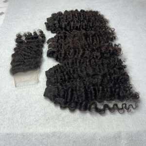 ผมคนพม่าผมหยิกผมดัดแบบพม่าสำหรับต่อผมมนุษย์ - Product Image 3