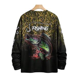 Camiseta de Pesca Personalizada al por Mayor con Logotipo Sublimado, Protección Solar UPF 50, Camiseta de Pesca de Poliéster que Absorbe la Humedad - Product Image 2