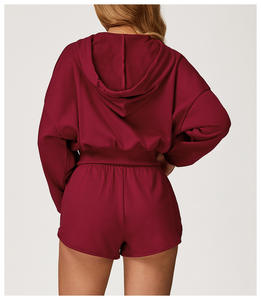 เสื้อฮู้ดซิปผู้หญิงผู้ชาย ผ้าเนื้อนุ่ม 300 GSM แขนยาว สำหรับเล่นกีฬา พักผ่อน ใส่เที่ยวข้างนอก อุ่นสบาย สไตล์ลำลอง - Product Image 2