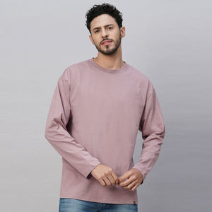 Camisetas Lisas de Algodón 100% de Primera Calidad al por Mayor para Hombre, Cuello Redondo, Manga Larga, Corte Regular, Personalizadas con Etiqueta Privada - Product Image 6