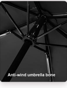 Parapluie solaire automatique ultra-léger de style japonais en fibre, protection UV, double usage, pliable en 3, 6 baleines, parapluie crayon pour femme - Product Image 6