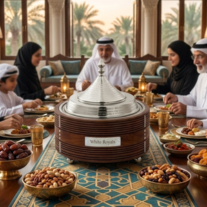 Modern Chafing Dish Style <b>Insulated</b> Stainless Steel Hotpot Set Food Warmer Thermal Server with Lid for Iftar Eid Tables - Product Image 5