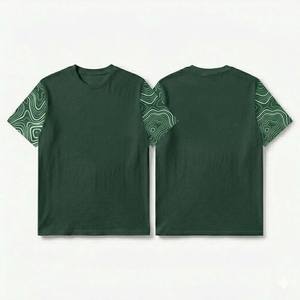 เสื้อยืดโอเวอร์ไซส์ปักโลโก้ตามสั่ง ทรงหลวม ไหล่ตก ผ้าฝ้าย 100% เย็บสองชั้น ทนทาน เนื้อผ้าหนา สไตล์สตรีทแวร์ สำหรับผู้ชาย - Product Image 3