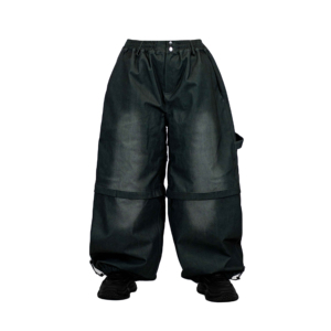 Pantalon Harem Homme Élastique à la Taille en Toile avec Poches Latérales Style Urbain Respirant Mi-Saison Noir - Product Image 4