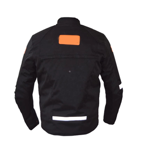 Veste de moto en cuir véritable de nouvelle conception avec logo personnalisé et couleur imprimée, imperméable, respirante, en Cordura, unisexe - Product Image 2
