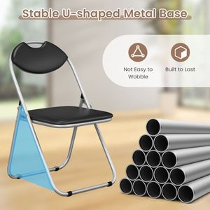 Set di Sedie Pieghevoli Portatili con Maniglie per il Trasporto 2/4/6 Pezzi - Product Image 2
