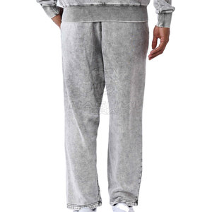 Conjunto Deportivo Inspirado en Diseñadores con Lavado Ácido, Material Transpirable y Suave, Estilo Casual Relajado para un Look Urbano - Product Image 4