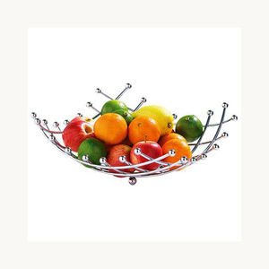 ตะกร้าผลไม้โลหะดีไซน์ใหม่ ทันสมัย หรูหรา ตกแต่งบ้าน ห้องครัว โต๊ะอาหาร - Product Image 2