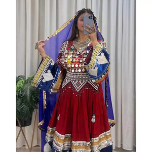 New Design Plus Size Women's Clothing Afghan Kuchi <b>Dresses</b> Breathable Washable Embroidered Floral Color Afghan Kuchi <b>Dresses</b> - Product Image 6