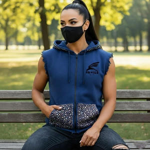 Novedad: Sudaderas sin Mangas Transpirables con Diseño Personalizado y Logotipo, Básicas, Mezcla de Algodón, Precio para Uso en Invierno - Product Image 1