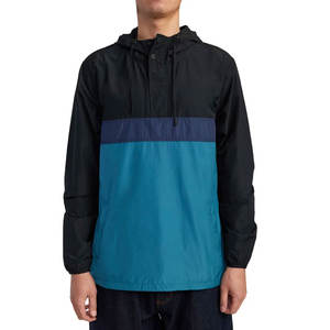 Chaqueta Anorak Impermeable para Hombre, Diseño y Empaque Personalizados, 100% Nailon, Alto Rendimiento, Cortavientos, Informal - Product Image 1