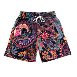 Shorts de sport OEM personnalisés en sublimation, entièrement imprimés, en maille polyester, respirants, séchage rapide, pour le basketball, la gym, le fitness, la course et le travail - Product Image 4