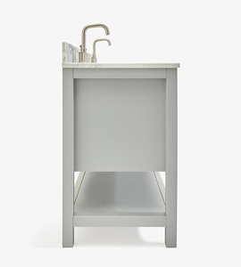 Meuble-lavabo de salle de bain personnalisé Sarah 61 pouces, double vasque, 4 options de finition, directement de l'usine au Vietnam - Product Image 3