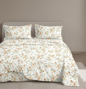 Juego de Ropa de Cama de Microfibra Ultra Suave con Estampado Floral, 4 Piezas con 2 Fundas de Almohada, Personalizado al por Mayor - Product Image 1