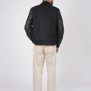 Comfortable Varsity Jacket For <b>Man</b> Soft Cotton Fabric College Casual Streetwear Winter Outerwear - Product Image 4