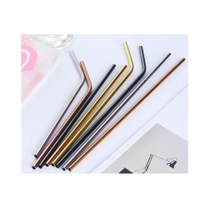 Copper Drink Tubes Durable <b>Metal</b> <b>Straws</b> Reusable Design for Smoothies Fresh Juice Iced Tea and Cold Drink Serving - Product Image 6