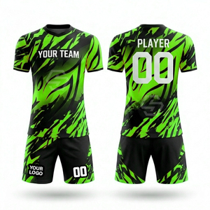 Tenues de football de haute qualité à séchage rapide par sublimation, maillots de football personnalisés respirants pour hommes et jeunes, ensembles d'entraînement de football - Product Image 3