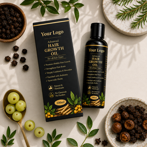Aceite Avanzado para el Crecimiento del Cabello |   Aceite Nutritivo Ayurvédico a Base de Hierbas para Cabello y Cuero Cabelludo |   Cuidado para la Caída del Cabello |   Marca Privada OEM Venta al por Mayor - Product Image 4