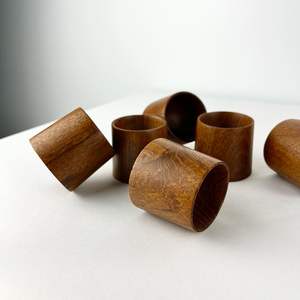 Elegante y Divertido Anillo para Servilletas de Madera que Eleva la Experiencia Gastronómica Diaria con una Belleza Natural - Product Image 5