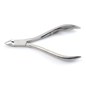 Hot Selling Professional Manicure <b>Tools</b> Stainless Steel Curved Cuticle Nipper Trimmer Wide Jaw Opening for Thick and Hard <b>Nails</b> - Product Image 1