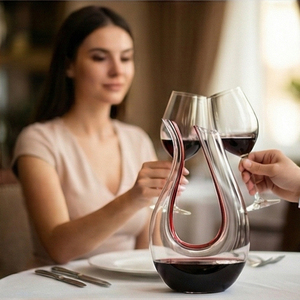 <span class=keywords><strong>Carafe</strong></span> à vin rouge <span class=keywords><strong>en</strong></span> <span class=keywords><strong>cristal</strong></span> soufflé à la main sans plomb, design créatif, vente <span class=keywords><strong>en</strong></span> gros - Product Image 1