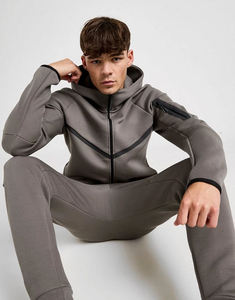 Sudadera con Capucha para Hombre, 100% Algodón, Lisa, Otoñal, de Alta Calidad, para Uso Diario, con Bolsillo Tipo Canguro, Capucha Ajustable, Estilo Casual Urbano - Product Image 2