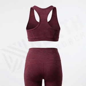 Conjuntos de Yoga de Colores Personalizados, Top sin Costuras, Estilo Plus Size, Ropa Deportiva de Cintura Alta para Mujer, Ropa de Gimnasio al por Mayor - Product Image 2
