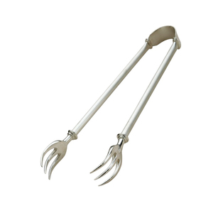 Luxury Design Stainless Steel Silver Matte Finished Serving <b>Tong</b> Golden Reindeer <b>Kitchen</b> <b>Tongs</b> Serving <b>Tongs</b> For Ice Cubes - Product Image 2
