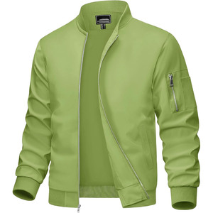 Blouson bomber camouflage noir pour homme, fermeture éclair, col montant, coupe décontractée, coupe-vent, vêtement d'extérieur pour l'automne - Product Image 6