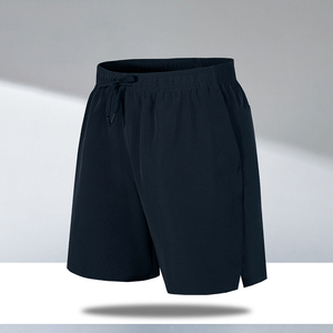 Pantalones Cortos Bermuda para Hombre, Color Sólido, Cintura con Cordón, Secado Rápido, Transpirables, Teñido Liso, 100g, Casuales, Corte Medio, con Bolsillos, 100% Algodón - Product Image 2