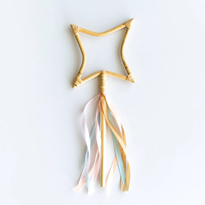 Baguette magique pour bébés filles, baguettes en rotin naturel, accessoires de fée, jouet pour enfant de haute qualité - Product Image 2