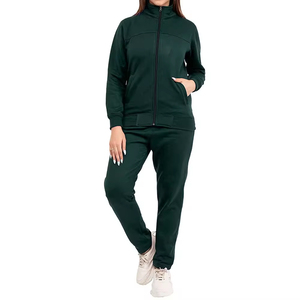 Chándal Deportivo Evos para Mujer, Invierno, Casual, con Capucha y Cordón Ajustable, 100% Algodón, Transpirable, Color Sólido, Largo, con Costuras Laterales - Product Image 5